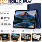 Modio M49 Tablet - WiFi 512GB 12GB RAM 10.1inch Blue + Keyboard, Mouse & Protective Case - International Version