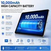 Modio M49 Tablet - WiFi 512GB 12GB RAM 10.1inch Blue + Keyboard, Mouse & Protective Case - International Version