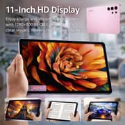 Telzeal P202 Tablet - WiFi 512GB 12GB RAM 11inch Pink - International Version With Keyboard And Mouse