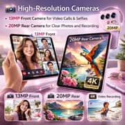 Telzeal P202 Tablet - WiFi 512GB 12GB RAM 11inch Pink - International Version With Keyboard And Mouse