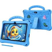 Telzeal P603 Tablet - WiFi 128GB 6GB RAM 7inch Blue - International Version + Case, Stylus And Protector