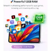 Telzeal P201 Tablet - WiFi 512GB 12GB RAM 11inch Gray - International Version + Keyboard And Mouse