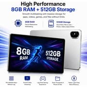 Modio M42 Tablet - WiFi 512GB 8GB RAM 10.1inch Grey + Keyboard, Mouse & Stylus Pen - International Version