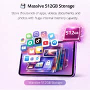 Telzeal P201 Tablet - WiFi 512GB 12GB RAM 11inch Purple - International Version + Keyboard And Mouse