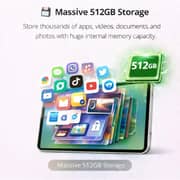 Telzeal P201 Tablet - WiFi 512GB 12GB RAM 11inch Silver - International Version + Keyboard And Mouse