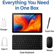 Oteeto TAB 14 Pro Tablet - WiFi 512GB 12GB RAM 11inch Grey + Keyboard, Mouse & Stylus Pen - International Version