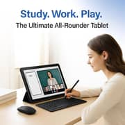 Oteeto TAB 14 Pro Tablet - WiFi 512GB 12GB RAM 11inch Grey + Keyboard, Mouse & Stylus Pen - International Version