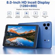 Oteeto TAB 82 Pro Tablet - WiFi 512GB 8GB RAM 8inch Blue + Keyboard & Protective Case - International Version