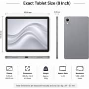 Oteeto TAB 82 Pro Tablet - WiFi 512GB 8GB RAM 8inch Gray + Keyboard & Protective Case - International Version