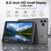 Oteeto TAB 82 Pro Tablet - WiFi 512GB 8GB RAM 8inch Gray + Keyboard & Protective Case - International Version