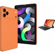 Oteeto TAB 82 Pro Tablet - WiFi 512GB 8GB RAM 8inch Orange + Keyboard & Protective Case - International Version