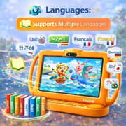 Telzeal P600 Tablet - WiFi 128GB 6GB RAM 7inch Orange - International Version With Shockproof Case