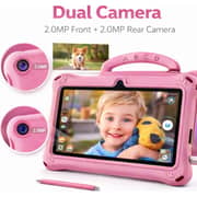 Telzeal P603 Tablet - WiFi 128GB 6GB RAM 7inch Pink - International Version + Case, Stylus And Protector