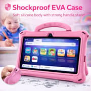 Telzeal P603 Tablet - WiFi 128GB 6GB RAM 7inch Pink - International Version + Case, Stylus And Protector