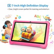 Telzeal P602 Tablet - WiFi 128GB 4GB RAM 7inch Pink - International Version + Shockproof EVA Case