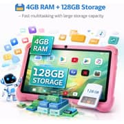 Telzeal P602 Tablet - WiFi 128GB 4GB RAM 7inch Pink - International Version + Shockproof EVA Case