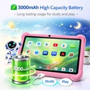 Telzeal P602 Tablet - WiFi 128GB 4GB RAM 7inch Pink - International Version + Shockproof EVA Case