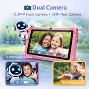 Telzeal P602 Tablet - WiFi 128GB 4GB RAM 7inch Pink - International Version + Shockproof EVA Case