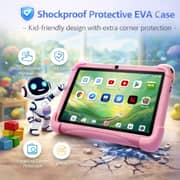 Telzeal P602 Tablet - WiFi 128GB 4GB RAM 7inch Pink - International Version + Shockproof EVA Case