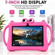 Telzeal P604 Tablet - WiFi 256GB 6GB RAM 7inch Pink - International Version With Case And Handle