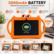 Telzeal P604 Tablet - WiFi 256GB 6GB RAM 7inch Orange - International Version With Case And Handle