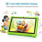 Telzeal P602 Tablet - WiFi 128GB 4GB RAM 7inch Green - International Version + Shockproof EVA Case