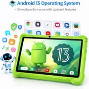 Telzeal P602 Tablet - WiFi 128GB 4GB RAM 7inch Green - International Version + Shockproof EVA Case