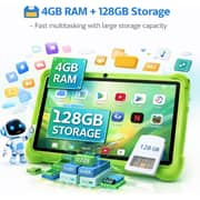 Telzeal P602 Tablet - WiFi 128GB 4GB RAM 7inch Green - International Version + Shockproof EVA Case
