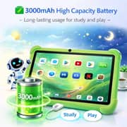 Telzeal P602 Tablet - WiFi 128GB 4GB RAM 7inch Green - International Version + Shockproof EVA Case
