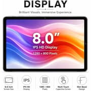 Modio M136 Tablet - WiFi 512GB 8GB RAM 8inch Silver + Keyboard & Mouse + Stylus - International Version