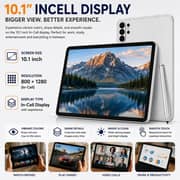 Modio M49 Tablet - WiFi 512GB 12GB RAM 10.1inch Silver + Keyboard, Mouse & Protective Case - International Version