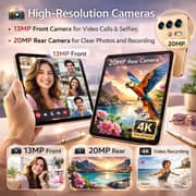 Telzeal P202 Tablet - WiFi 512GB 12GB RAM 11inch Gold - International Version With Keyboard And Mouse