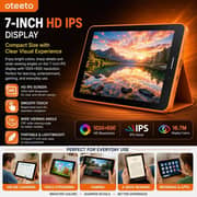 Oteeto TAB 77 Tablet - WiFi 256GB 8GB RAM 7inch Orange + Keyboard - International Version