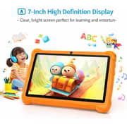Telzeal P602 Tablet - WiFi 128GB 4GB RAM 7inch Orange - International Version + Shockproof EVA Case