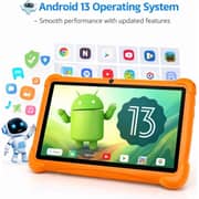 Telzeal P602 Tablet - WiFi 128GB 4GB RAM 7inch Orange - International Version + Shockproof EVA Case