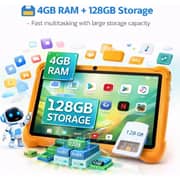 Telzeal P602 Tablet - WiFi 128GB 4GB RAM 7inch Orange - International Version + Shockproof EVA Case