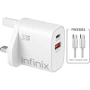 Infinix Fast USB-C Charger Black - XC33UK + XDC53 Cable
