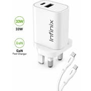 Infinix Fast USB-C Charger Black - XC33UK + XDC53 Cable