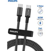 Philips High-speed USB-C to USB-C Cable 2m Black - DLC5060C/00