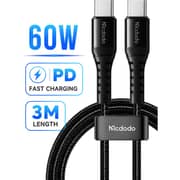 Mcdodo 60W USB-C to USB-C Cable 3m Black - CA-5642