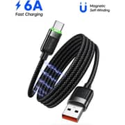 Mcdodo Magnetic 6A USB-A to USB-C Cable 1.2m Black - CA-5650