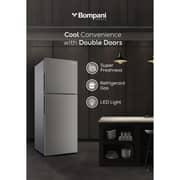 Bompani Top Mount Refrigerator 298L Dark Silver - BR410