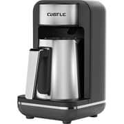 Castle Black/Silver Turkish Coffee Machine With One Program - TCM7010B