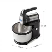 Castle 4L Hand Mixer with Kneading Bowl 700W – Black Silver | HMB7040R