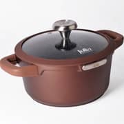 Julia Elite Mocha 24cm Casserole With Lid 1pc - JU1172