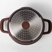 Julia Elite Mocha 24cm Casserole With Lid 1pc - JU1172