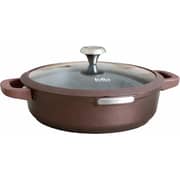 Julia Elite Mocha 28cm Shallow Casserole With Lid 1pc - JU1175