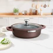 Julia Elite Mocha 28cm Shallow Casserole With Lid 1pc - JU1175