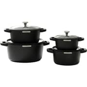 Julia Elite Smoky Cookware 8pc Set - Ju1280