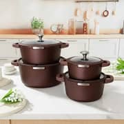 Julia Elite Mocha Cookware 8pc Set - Ju1282